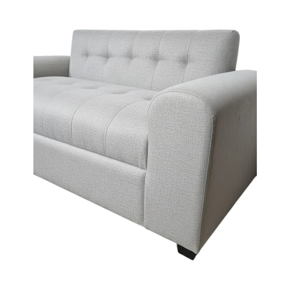 DISEÑOS VALESTRINI - SOFA TRES CUERPOS BRAZO REDONDO EN LINO