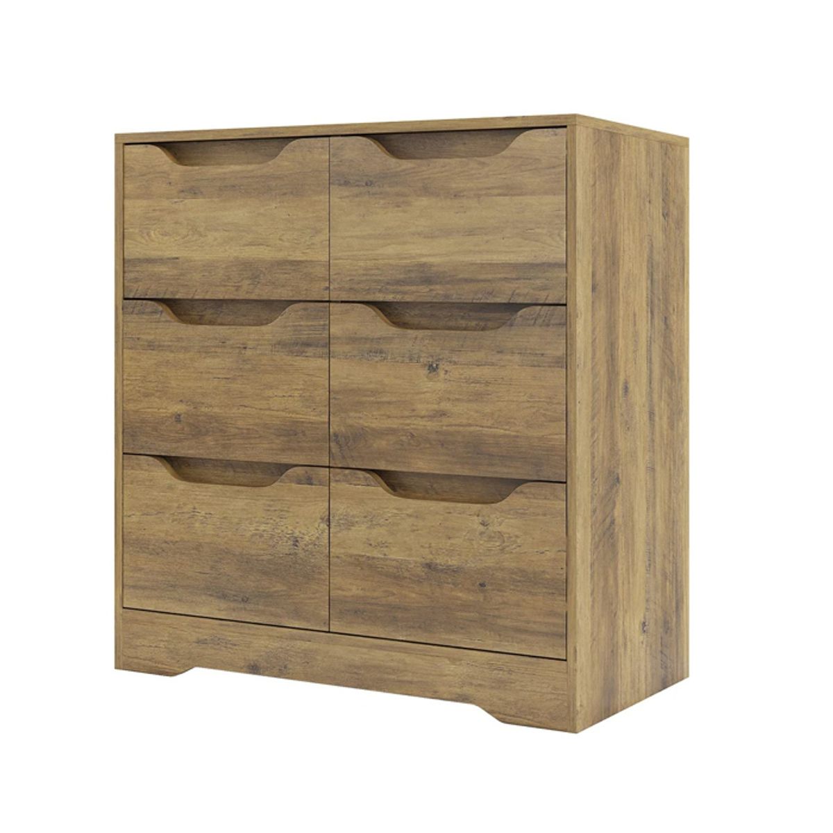 MSA MUEBLES SANTA ANA - Cajonera 6 Cajones Rustic Browm.