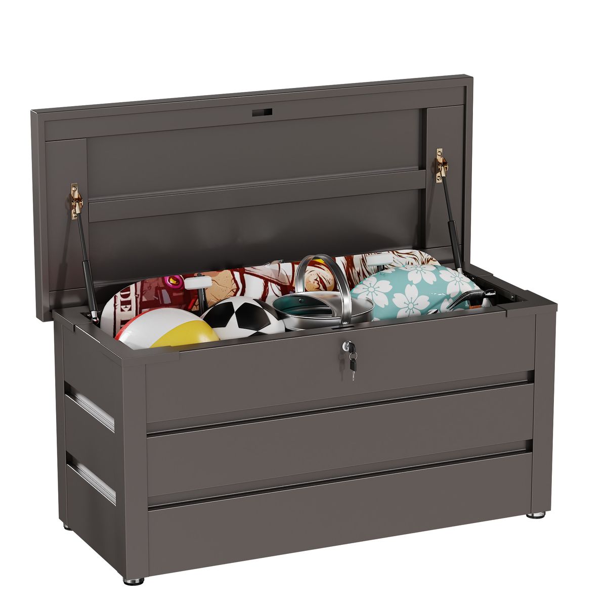 GENERICO - Caja Jardín metalica - GB-01B Brown