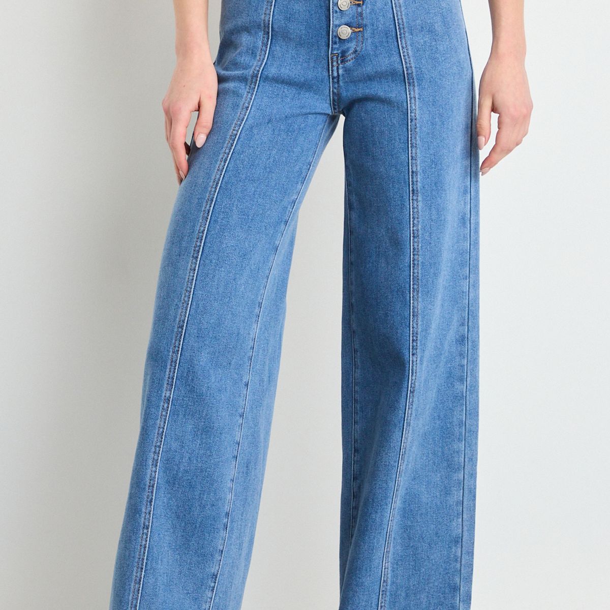 IO - Jeans Flare Mujer Azul Io