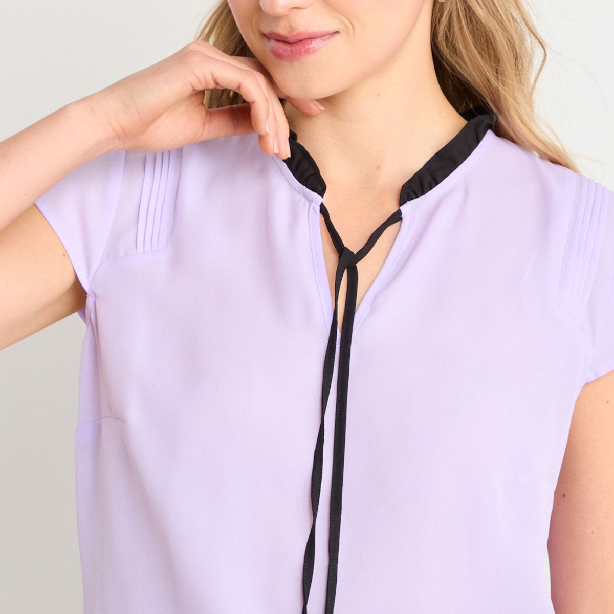 ASH - Blusa Manga Corta Mujer Morado Ash