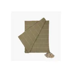 LOUNGE - Manta Boho Algodón Detalle Costuras