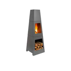 GENERICO - Chimenea Brasero Nordic Acero Inoxidable Estufa Patio Jardín