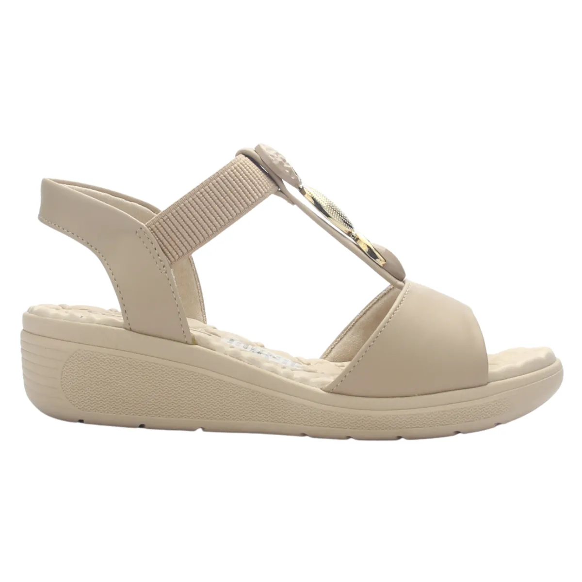 COMFORTFLEX - Sandalia Mujer Nude Casual Chalada 2586404