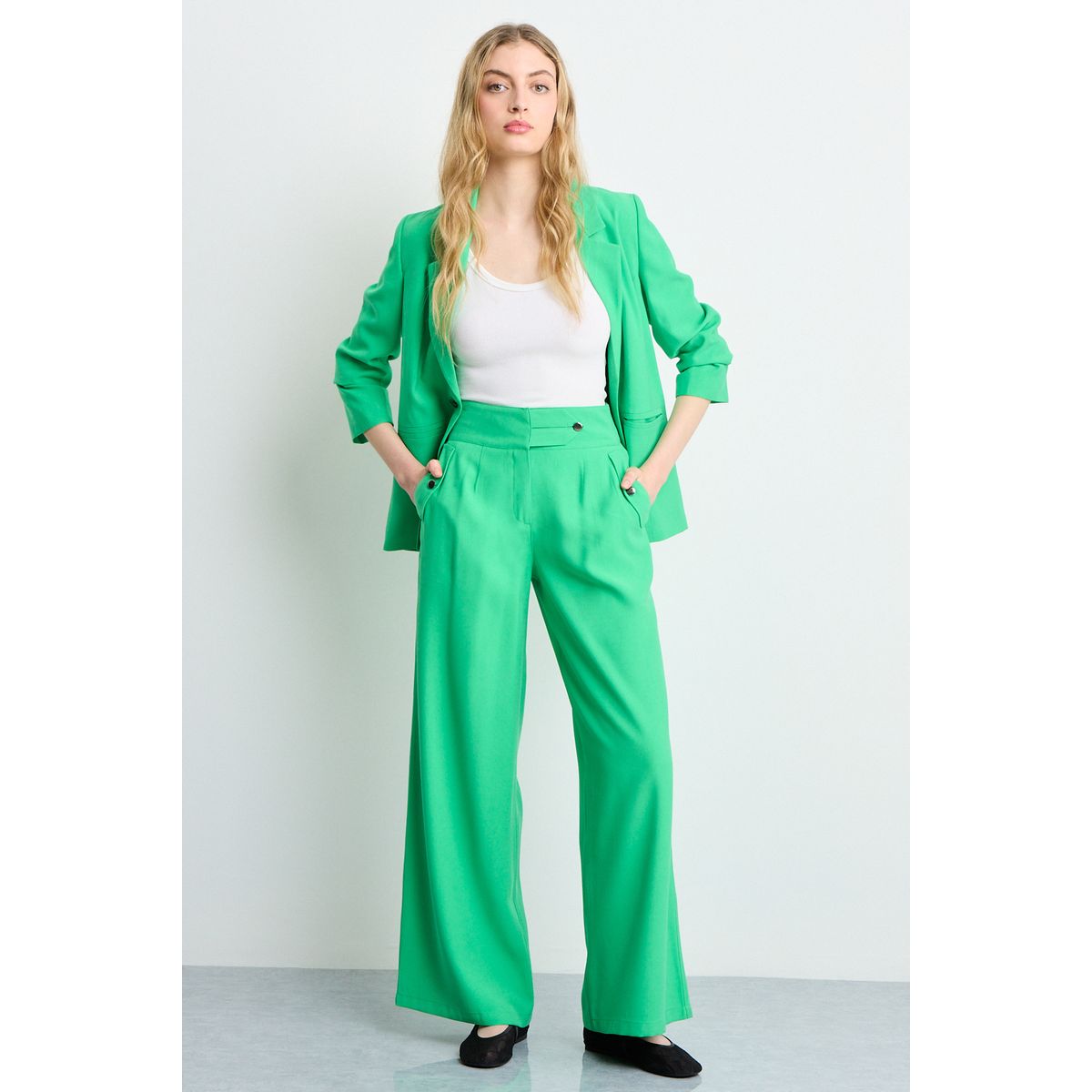 IO - Pantalon Mujer Verde Oliva Io