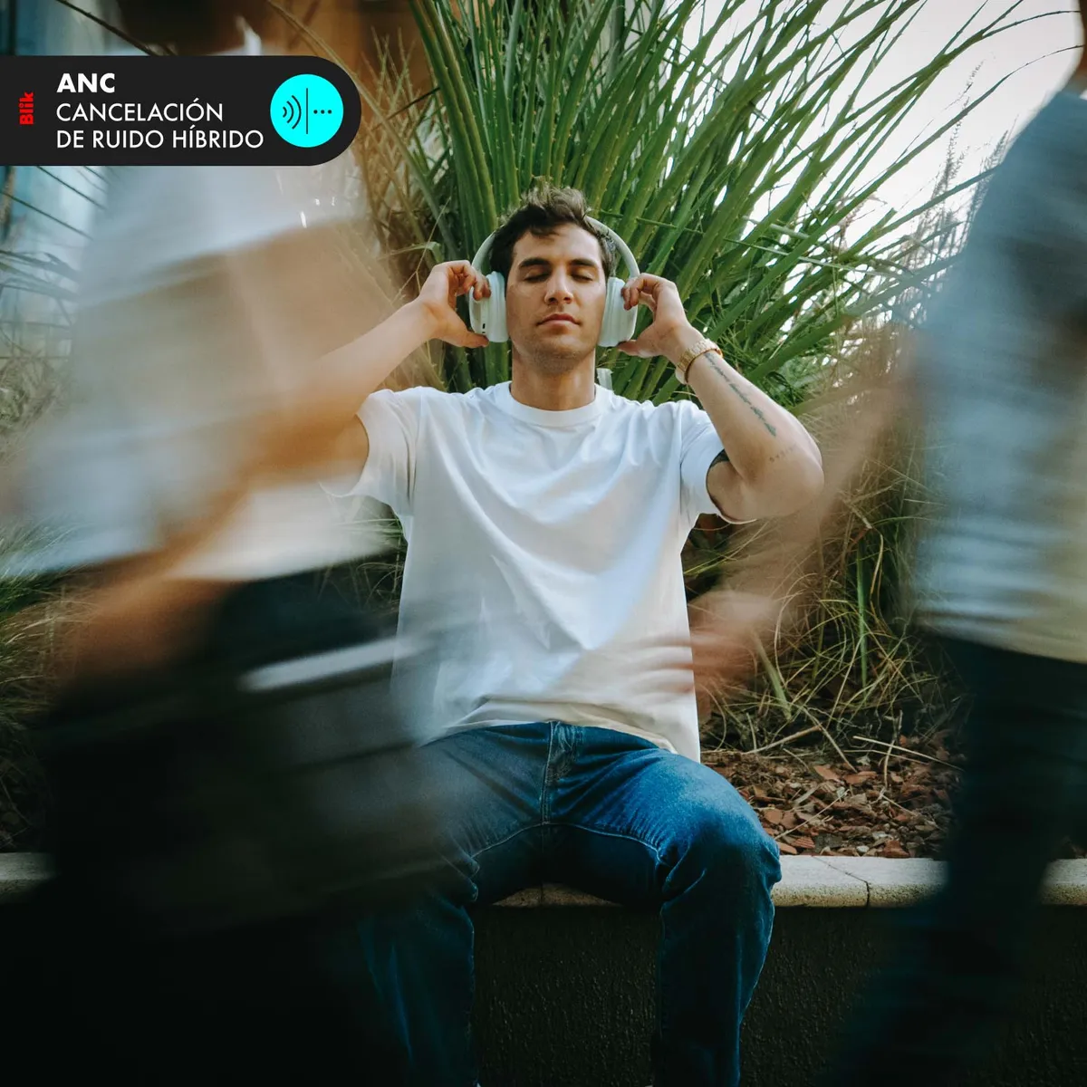 BLIK - Audifonos Bluetooth Blik Soul900 Cancelación De Ruido Verde