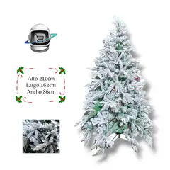 BIGBAMSPACE - Arbol de Navidad 210cm Nevado Ramas
