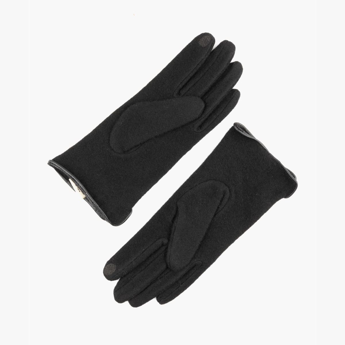 LOUNGE - Guantes Mujer Lana Negro