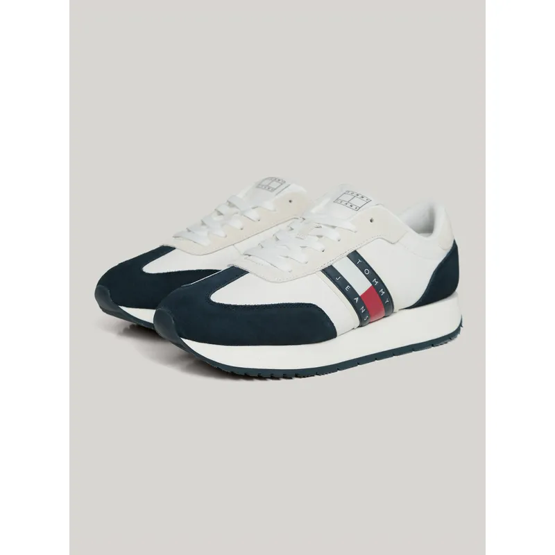 TOMMY HILFIGER - Zapatillas Retro Con Logo Negro Tommy Jeans