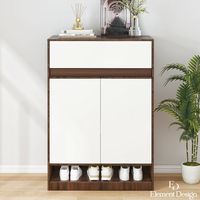 Zapatero Organizador Comoda Hall con Puertas y Cajón 60x30x100 cm