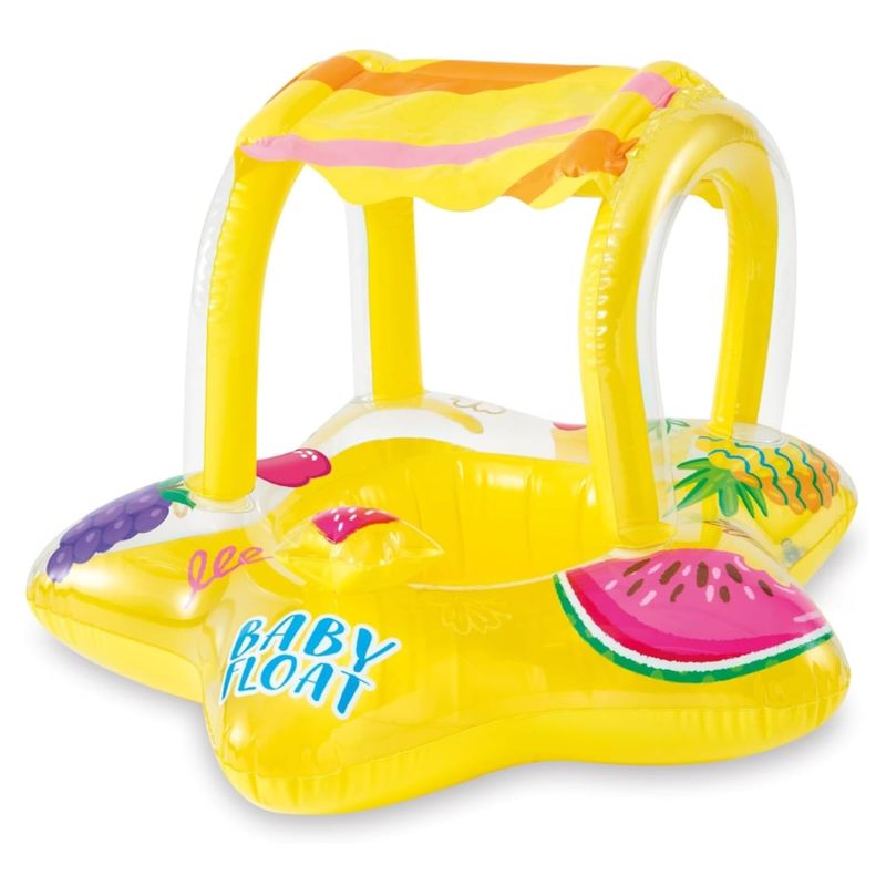 INTEX - Flotador Inflable INTEX con Asiento para Bebés 1-2 Años