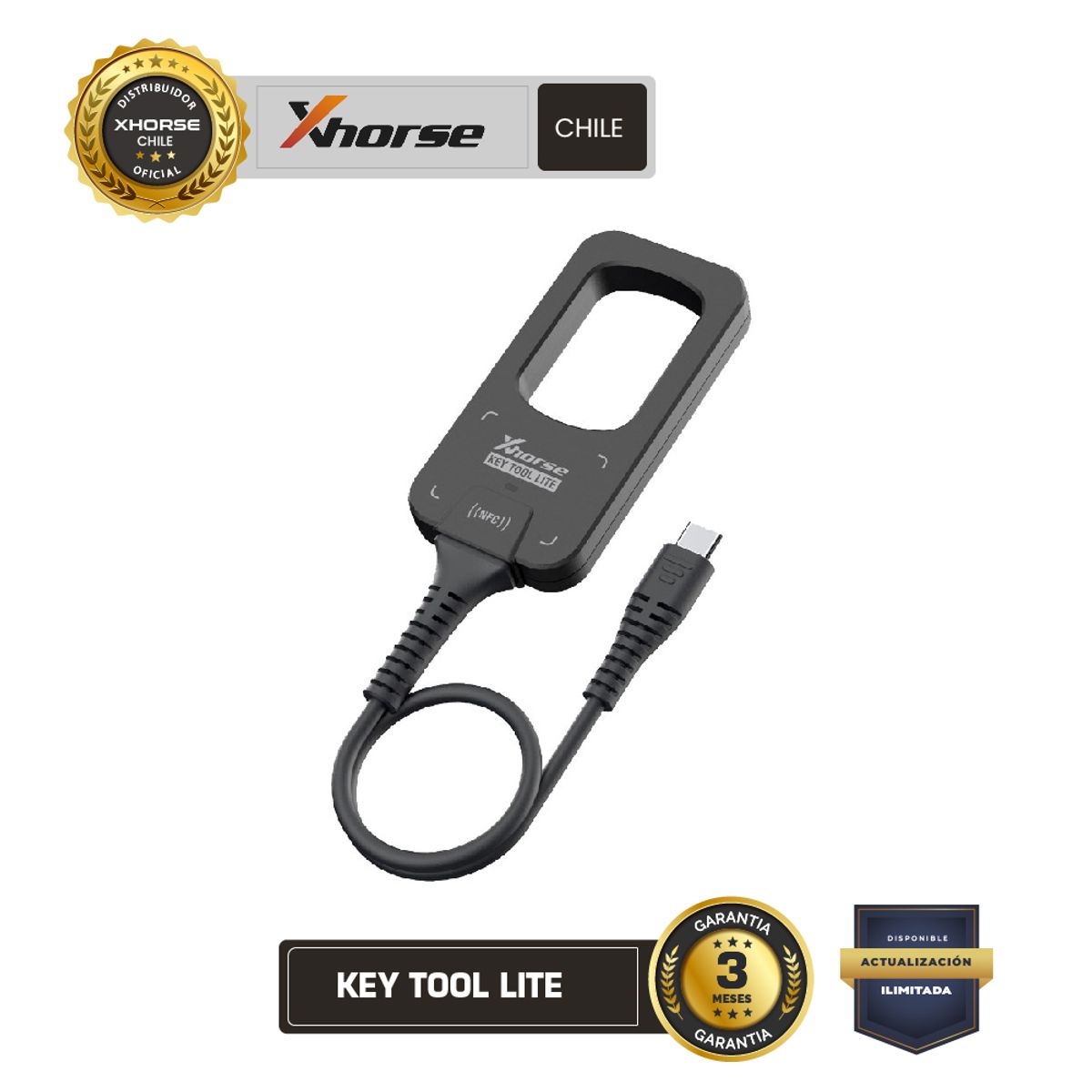 GENERICO - Xhorse Key Tool Lite + 6 Controles Remotos (XKB501EN)