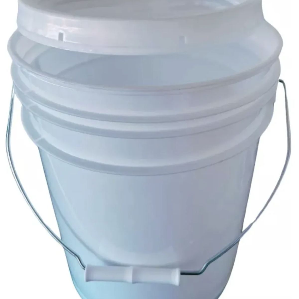 GENERICO - BALDE DE 10 LT BLANCO CON TAPA LISA