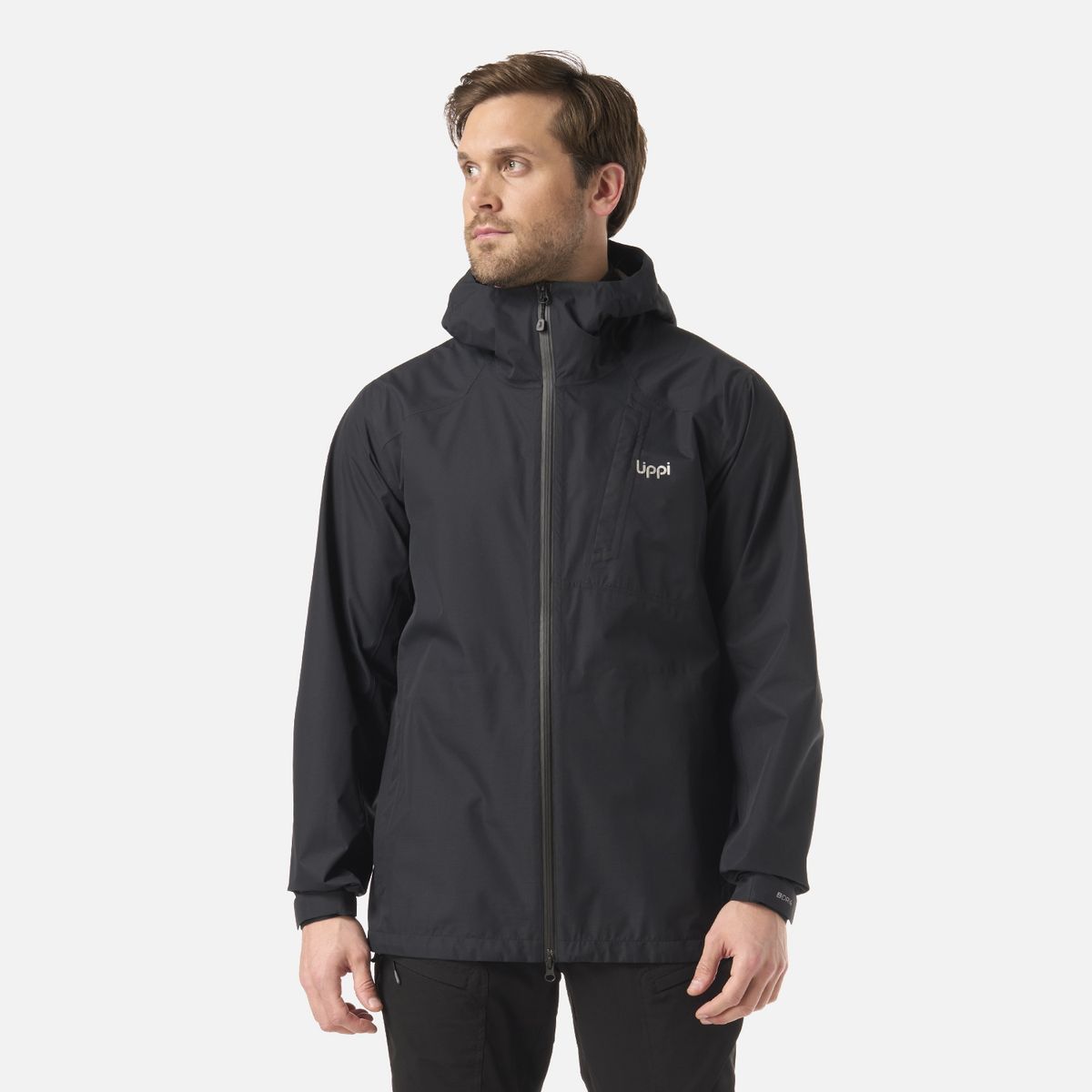 LIPPI - Chaqueta Hombre Shield B-Dry Hoody Jacket Negro Lippi