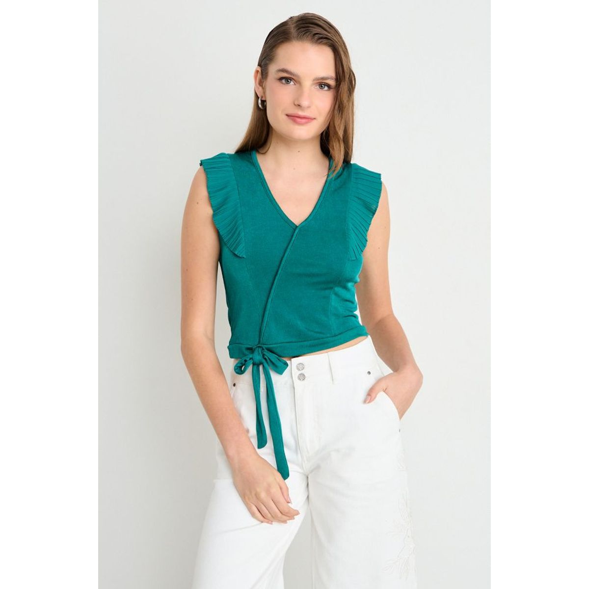 IO - Polera Sin Mangas Verde Mujer iO