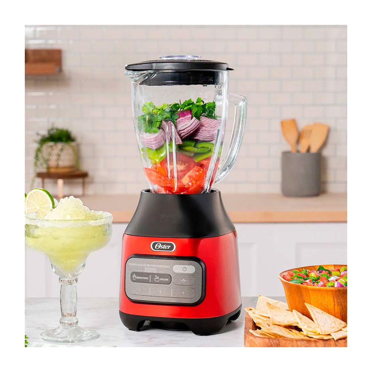OSTER - Licuadora Oster Reversible 3 Vel + Pulso BLSTPEGCRT 800W 1.5L