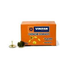 GENERICO - Chinches Push Pin para Pizarra Vinifan Dorado - Caja 100 uds