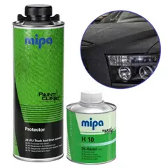 GENERICO - Kit Protector Pintura MIPA 1Lt. Tipo Raptor Color NEGRO