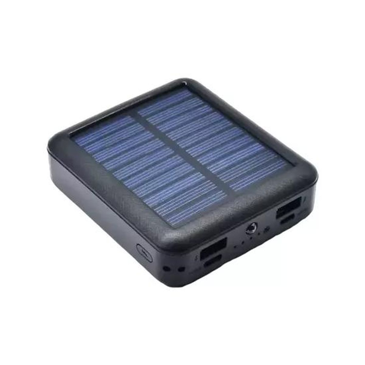 GENERICO - Batería portátil externa 20000mAh 2 puertos USB solar color blanco