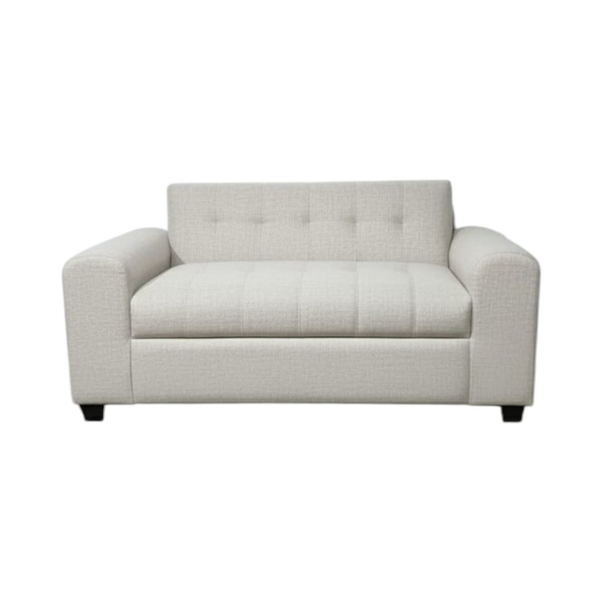 DISEÑOS VALESTRINI - SOFA TRES CUERPOS BRAZO REDONDO EN LINO CRUDO.