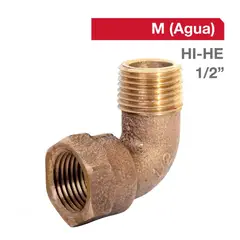 GENERICO - CODO BRONCE HI-HE media pulg