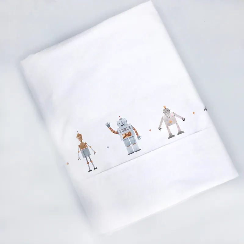 TUYO PRINT - Juego de Sábanas Cuna - Robot