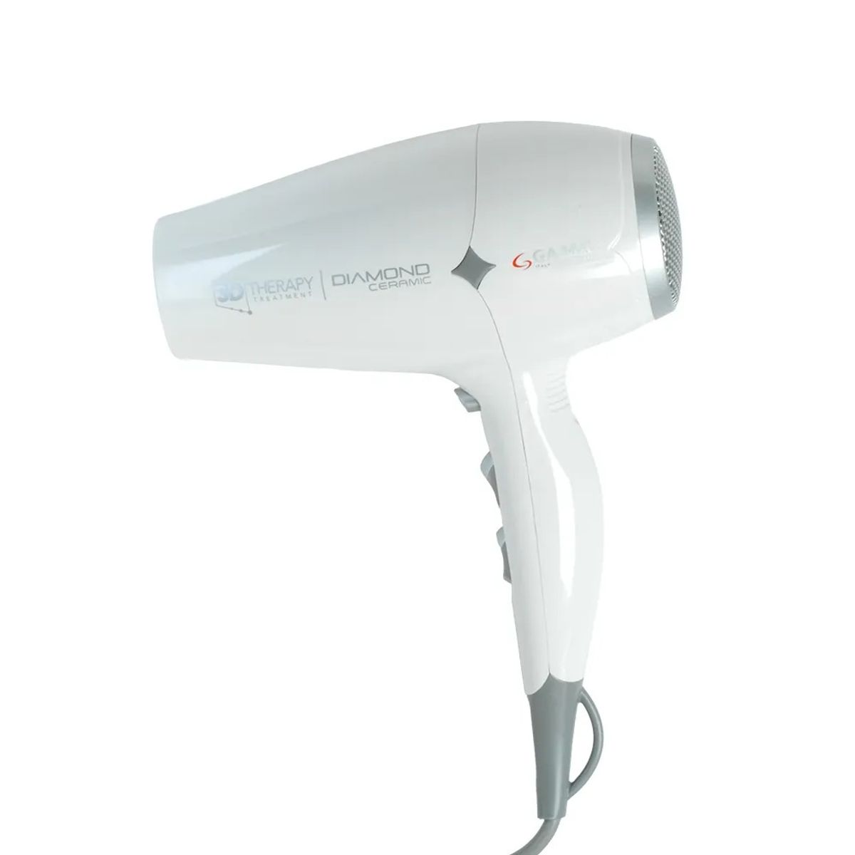 GAMA - Secador Gama Diamond Ion 3d Therapy Ceramic Ion NanoSilve Blanco 2300W