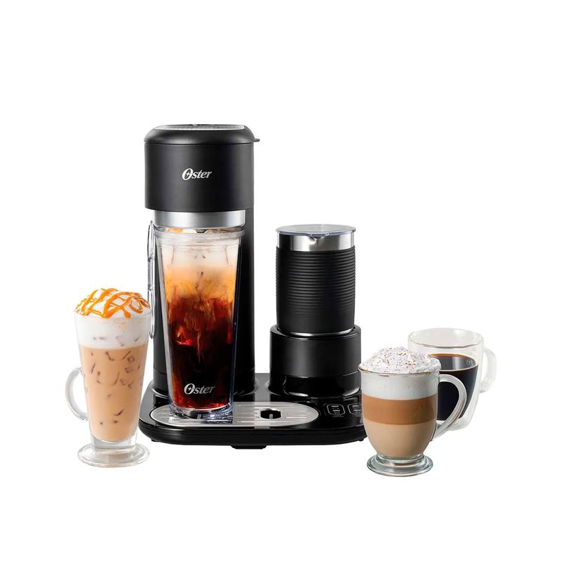 OSTER - Cafetera Latte Oster Con Espumador Bvstdc02b 4 en 1