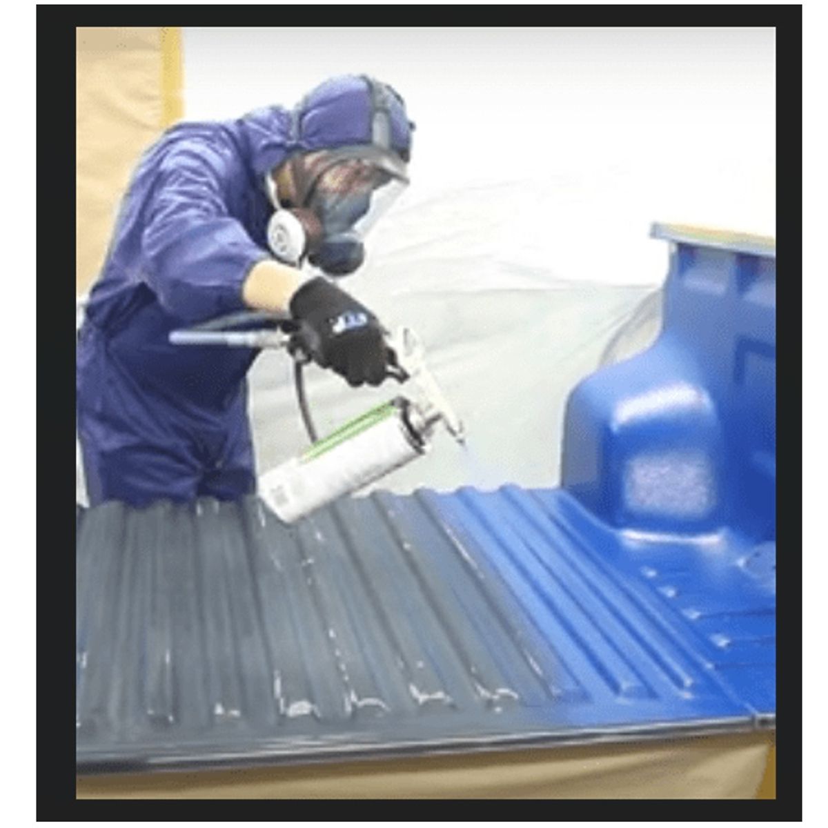 GENERICO - Kit Protector Pintura MIPA 1Lt Tipo Raptor TINTABLE