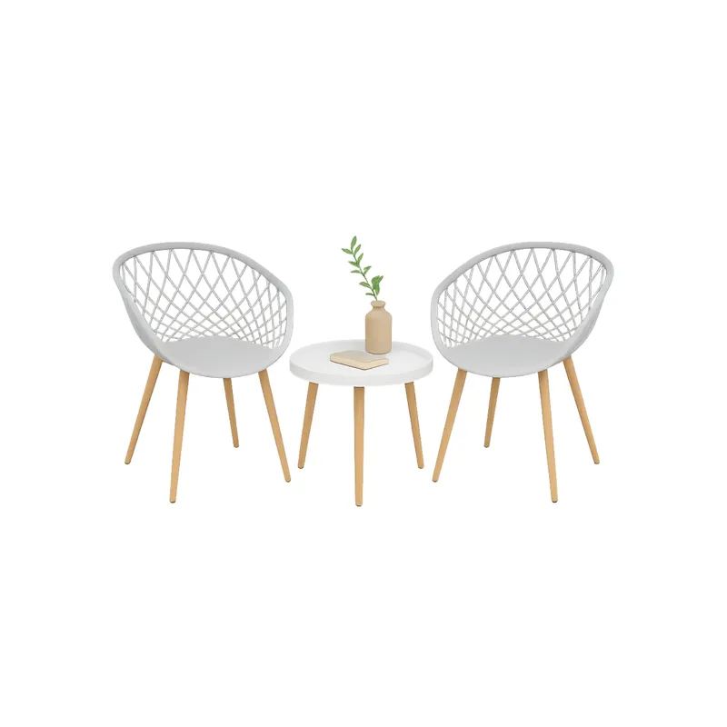 HABITA2 CHILE - Set de Mesa y 2 Sillas Modernas - Magic Mesh