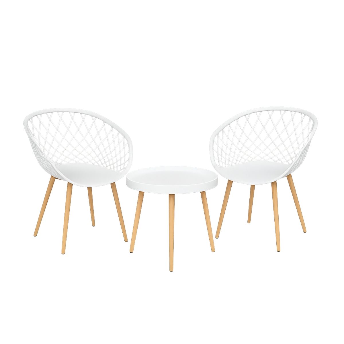 HABITA2 CHILE - Set de Mesa y 2 Sillas Magic Mesh juego apto exterior