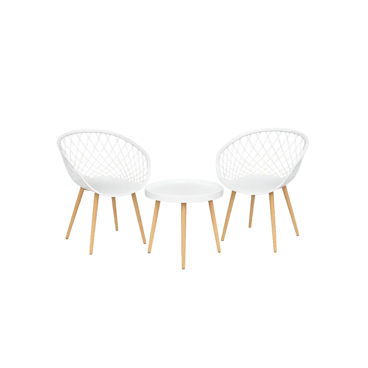 HABITA2 CHILE - Set de Mesa y 2 Sillas Magic Mesh juego apto exterior