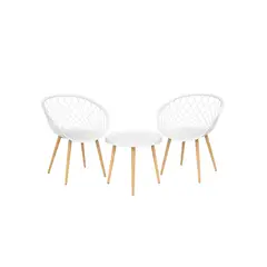 HABITA2 CHILE - Set de Mesa y 2 Sillas Modernas - Magic Mesh