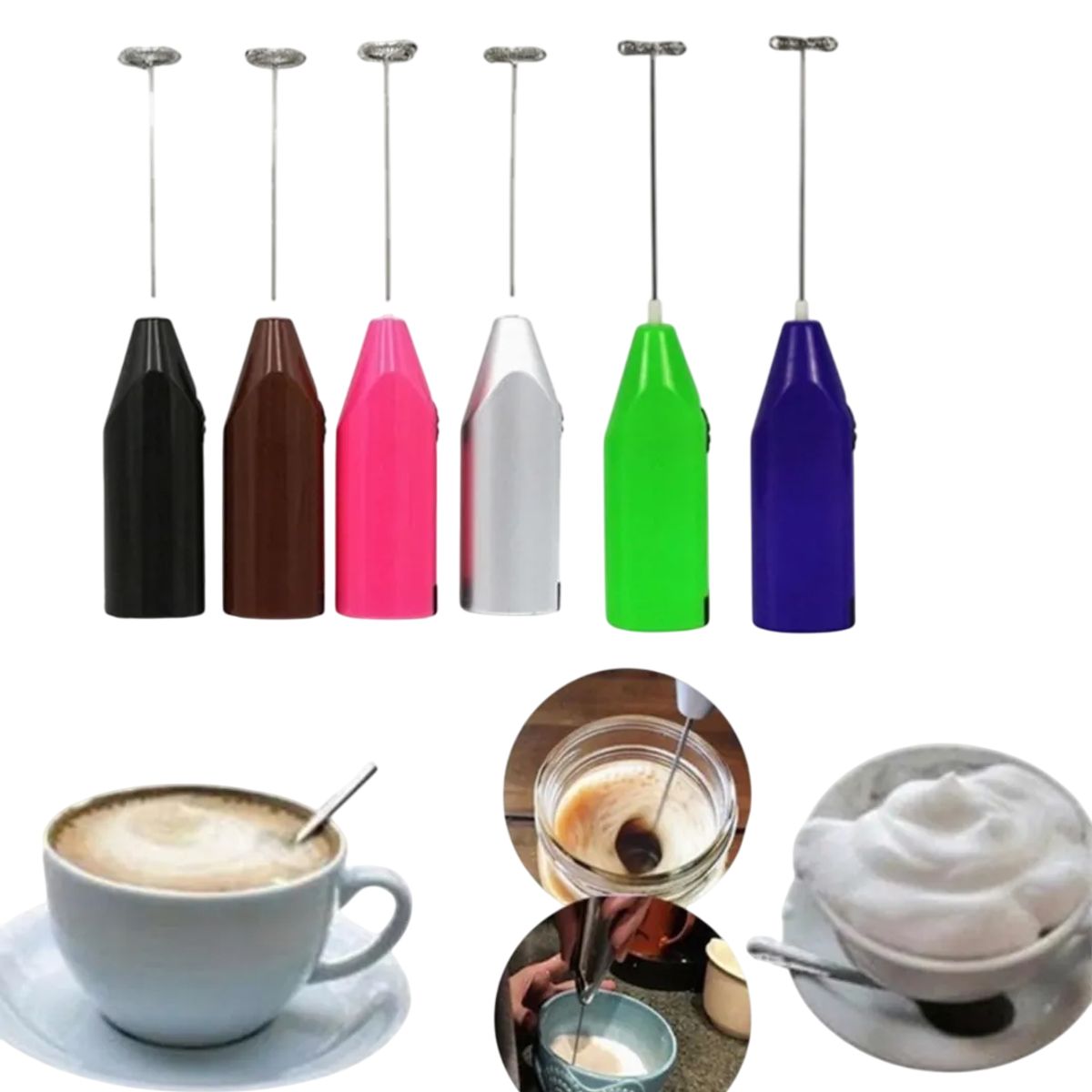 GENERICO - Batidor De Mano Mezcladora Espumador Café Leche