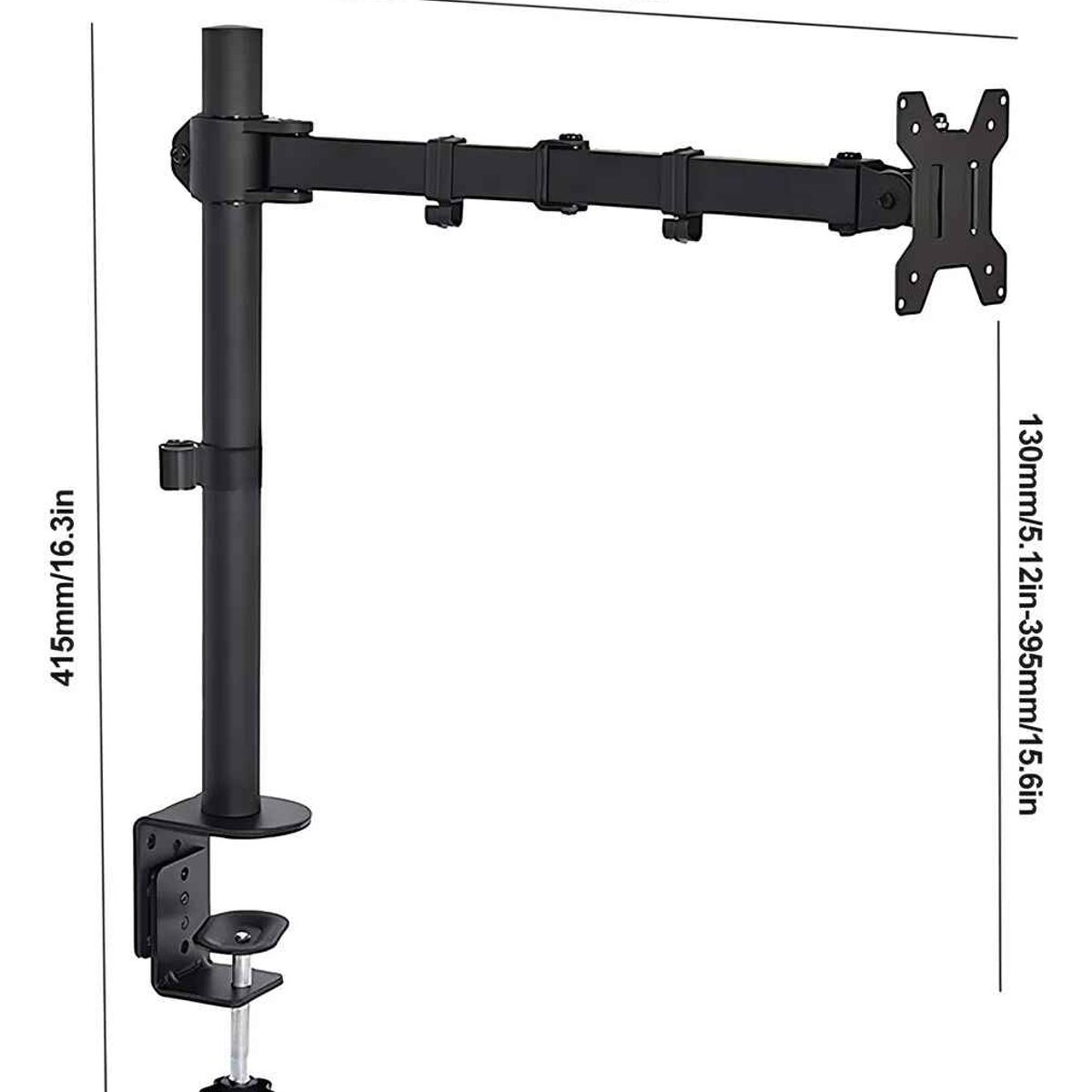 GENERICO - Soporte Pm50 Para Monitor Pantalla Táctil Tv Brazo 17-32 Negro