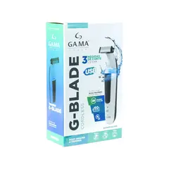 GAMA - Afeitadora Gblade Usb Cara Cuerpo Perfila Acero Inoxidable
