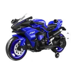 GENERICO - Moto a Batería Deportiva Ninja Azul Infantil
