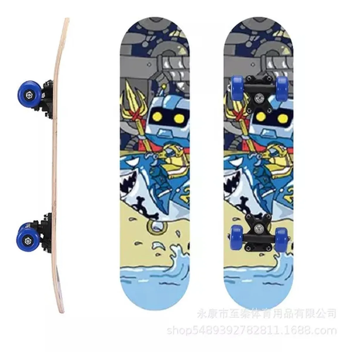 BIGBAMSPACE - Skate Patineta Completa Ruedas Múltiples Diseños