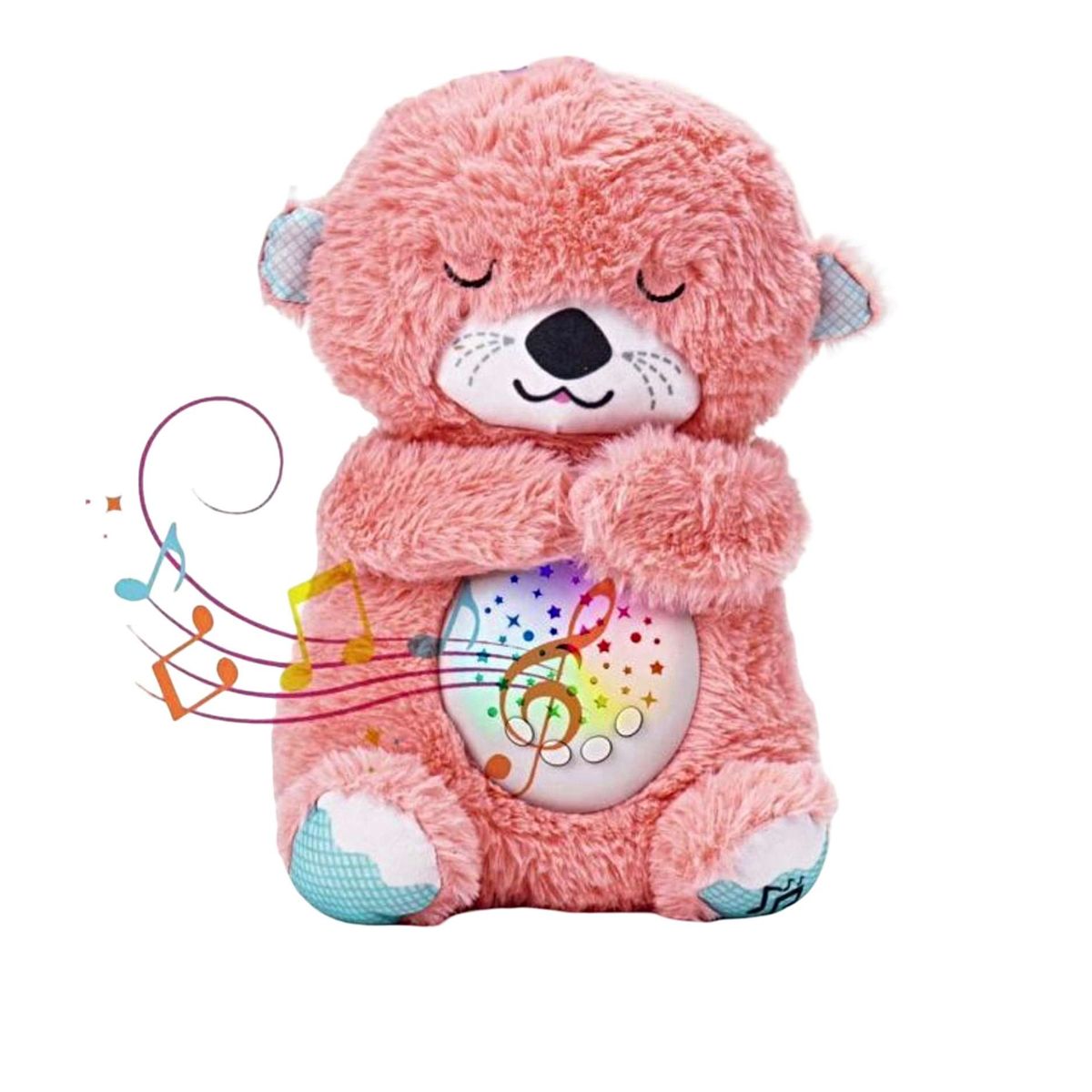 GENERICO - NUTRIA PELUCHE ESPANTACUCO PARA BEBES O NIÑOS ROSA