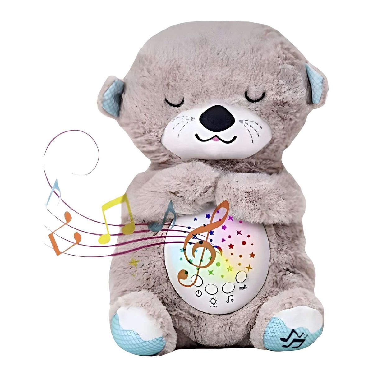 GENERICO - NUTRIA PELUCHE ESPANTACUCO PARA BEBES O NIÑOS BEIGE