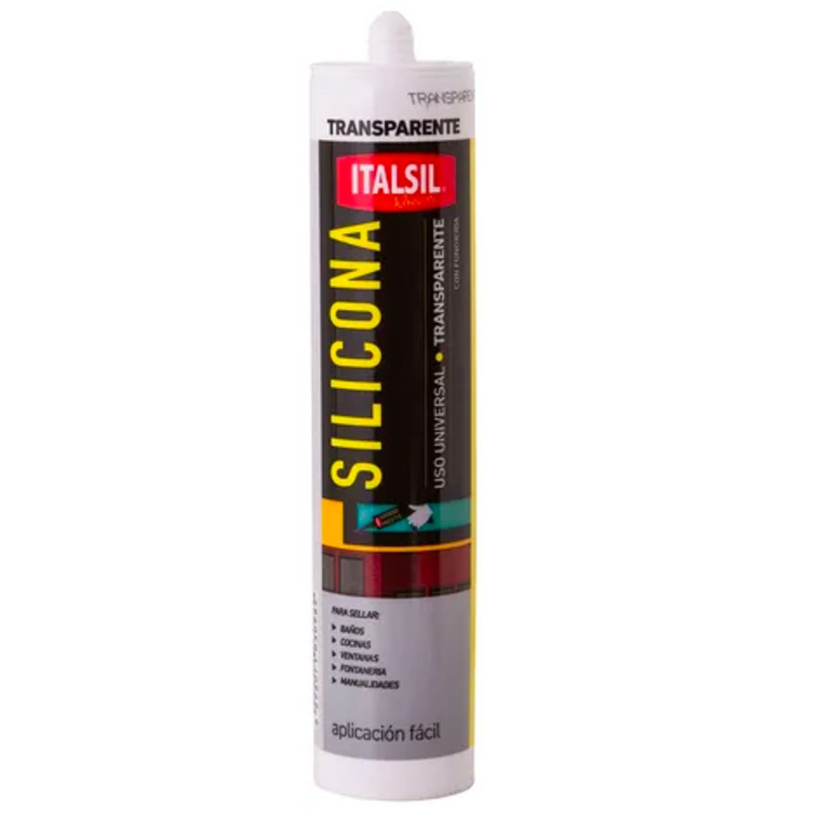 GENERICO - Silicona Acetica Baño Cocina Universal Italsil Transparente