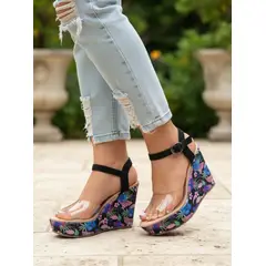 SNOOPY - Sandalias para Dama con Plataforma M406 Horma Pequeña