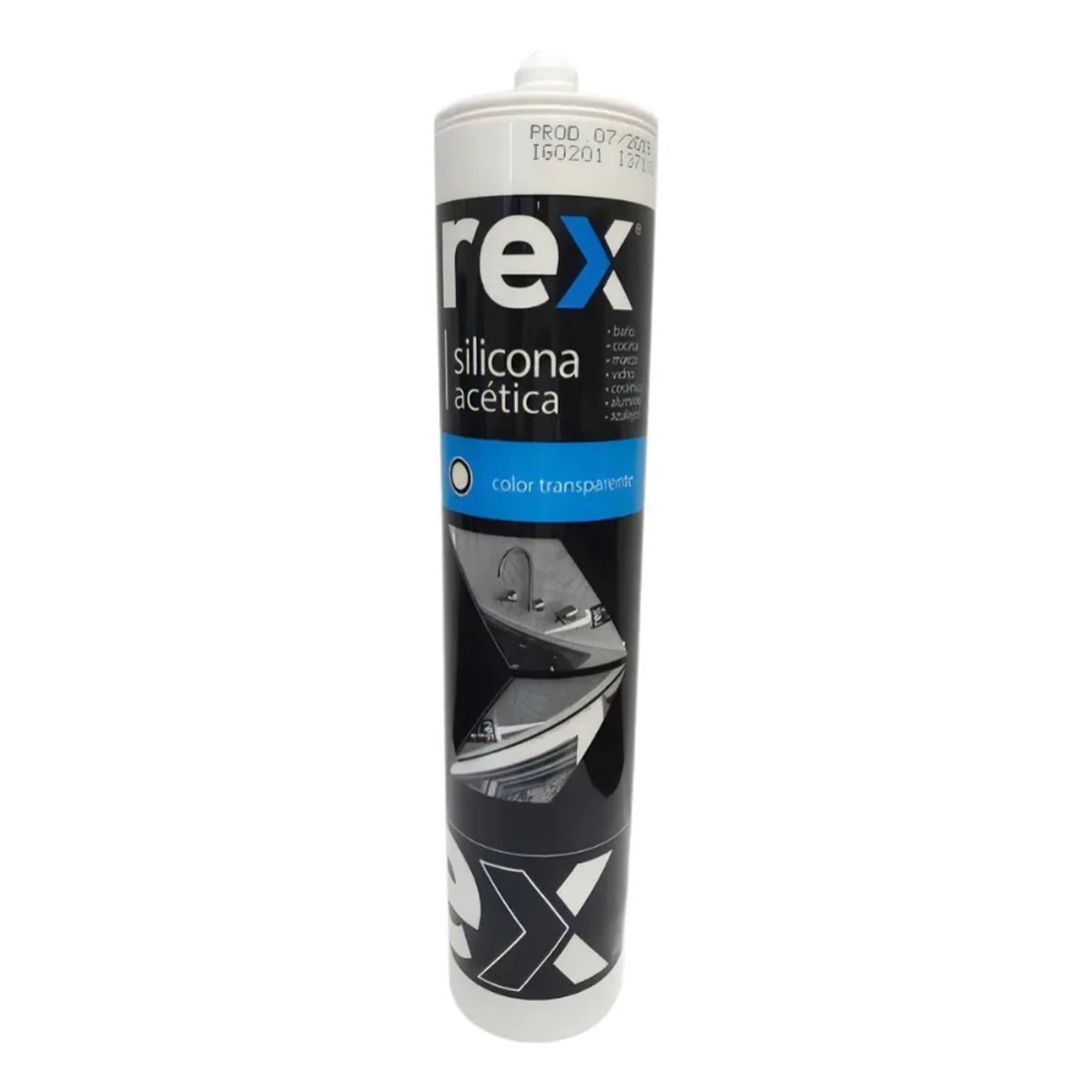 REX - SILICONA ACETICA TRANSPARENTE REX 330ML