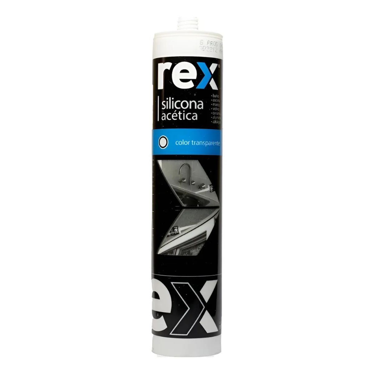 REX - SILICONA ACETICA TRANSPARENTE REX 330ML