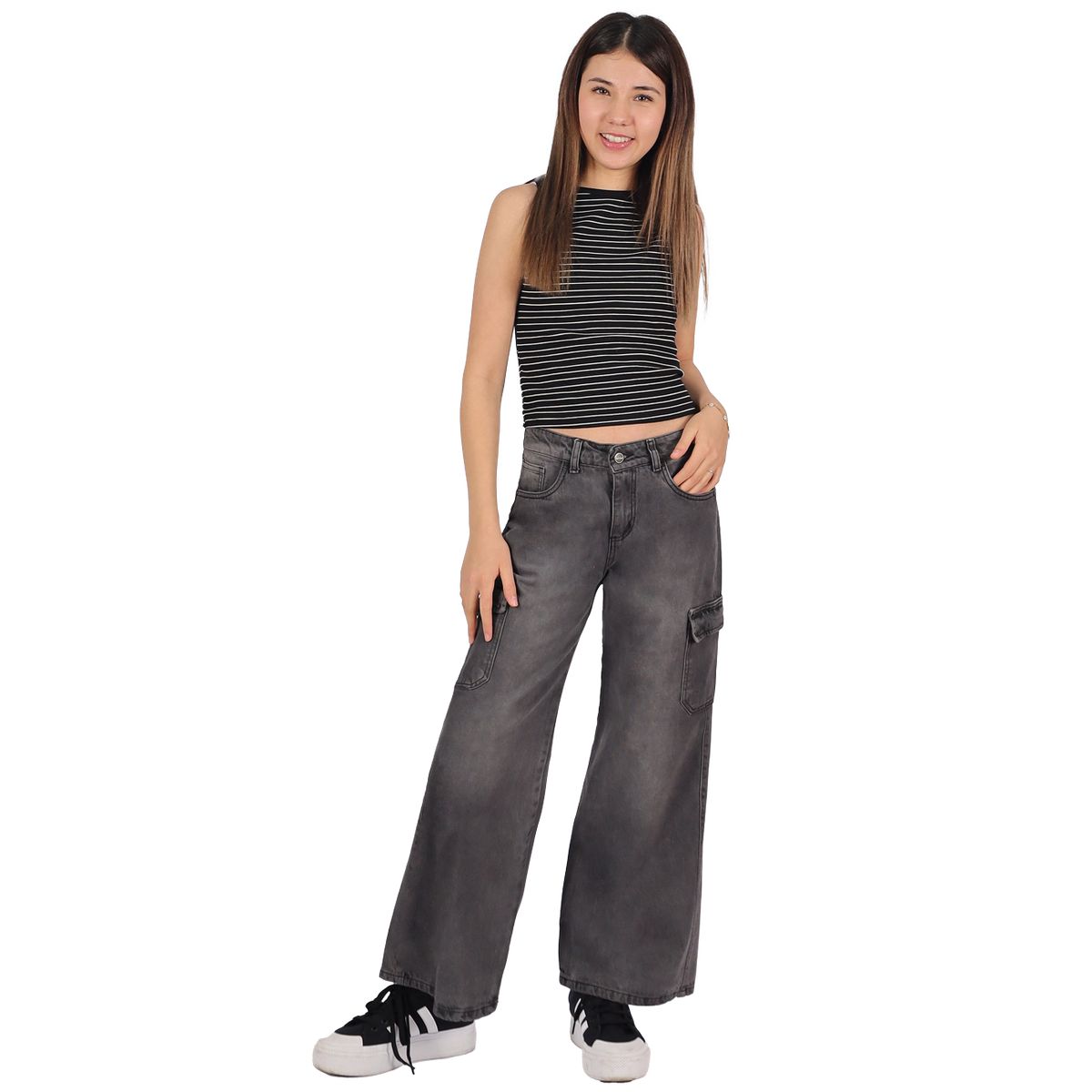 DIVINO JEANS - Jeans Fatima III Gris Divino Teen