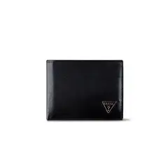 GUESS - Billetera Paros Enamel Passcase Negro