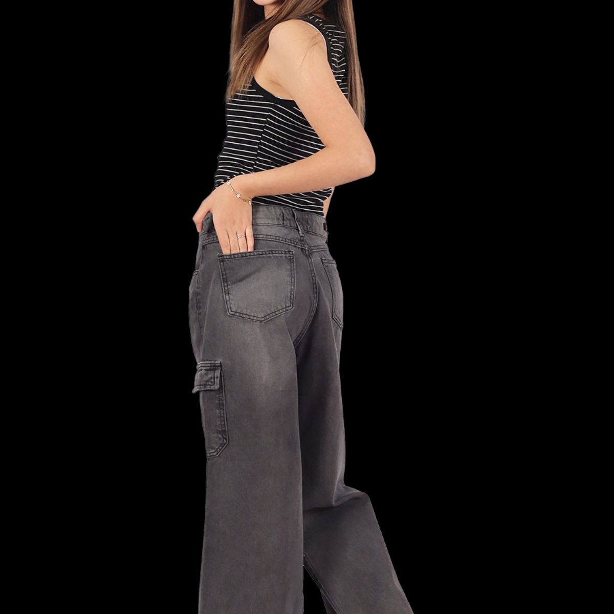 DIVINO JEANS - Jeans Fatima III Gris Divino Teen