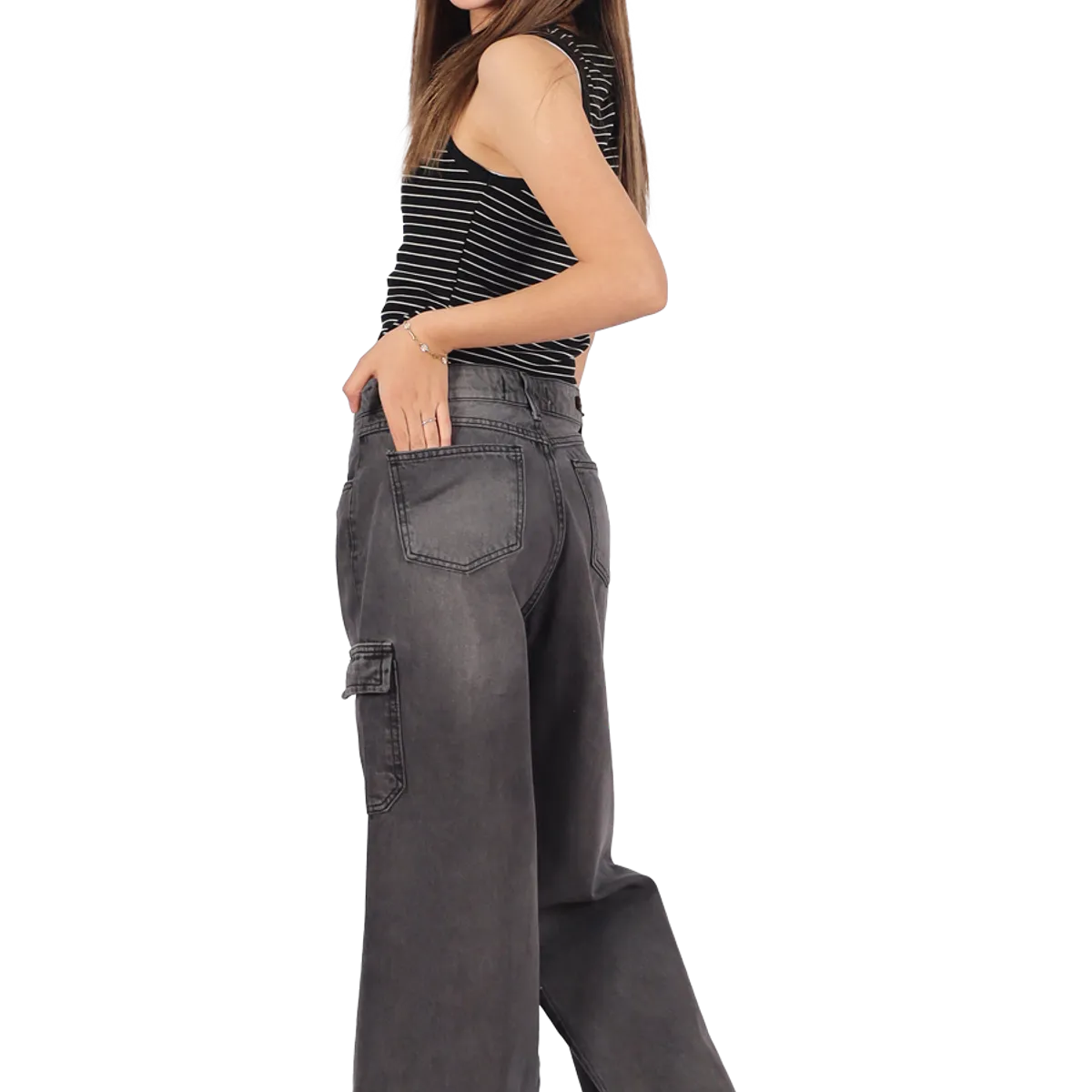 DIVINO JEANS - Jeans Fatima III Gris Divino Teen