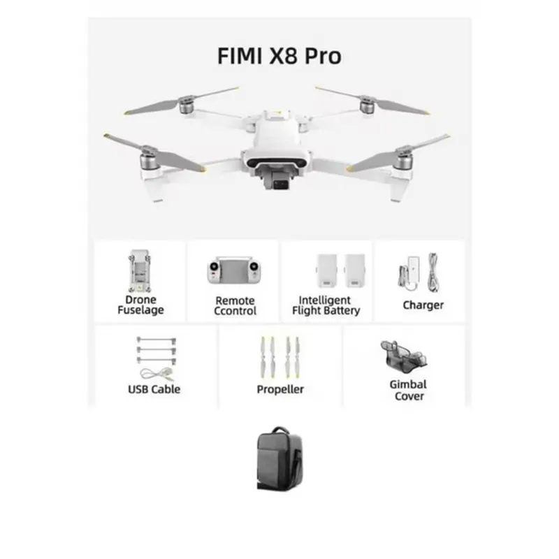 FIMI - FIMI X8 Pro Combo 2 Baterias totales y Bolso