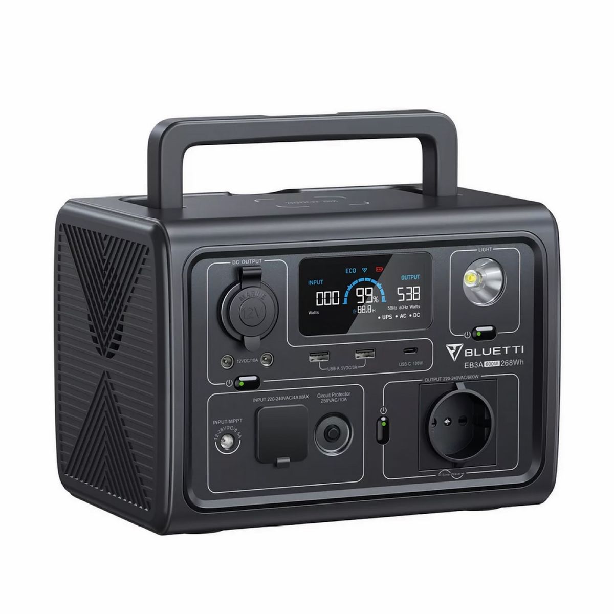 BLUETTI - Estacion de energia Bluetti EB3A  600W - 268Wh